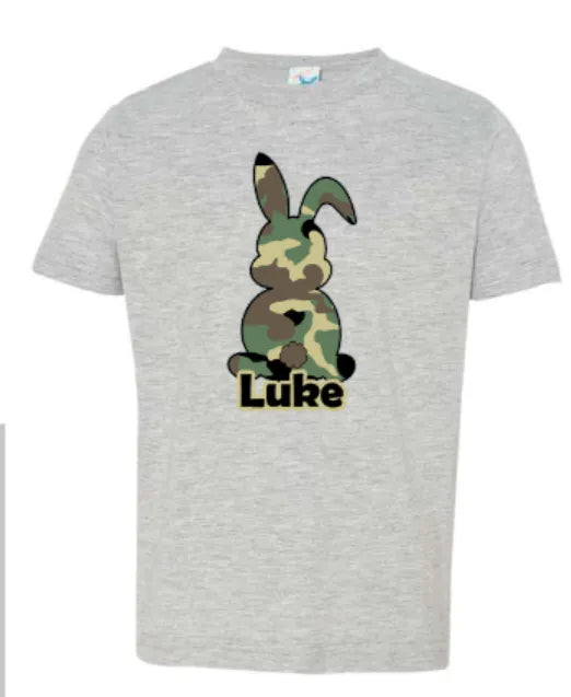 Personalized Camo Bunny